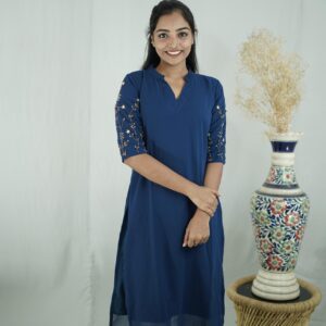 SIDE OPEN HAND AARI WORK KURTIS-1005