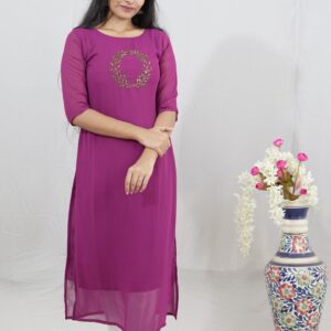 SIDE OPEN HAND WORK KURTIS-1013
