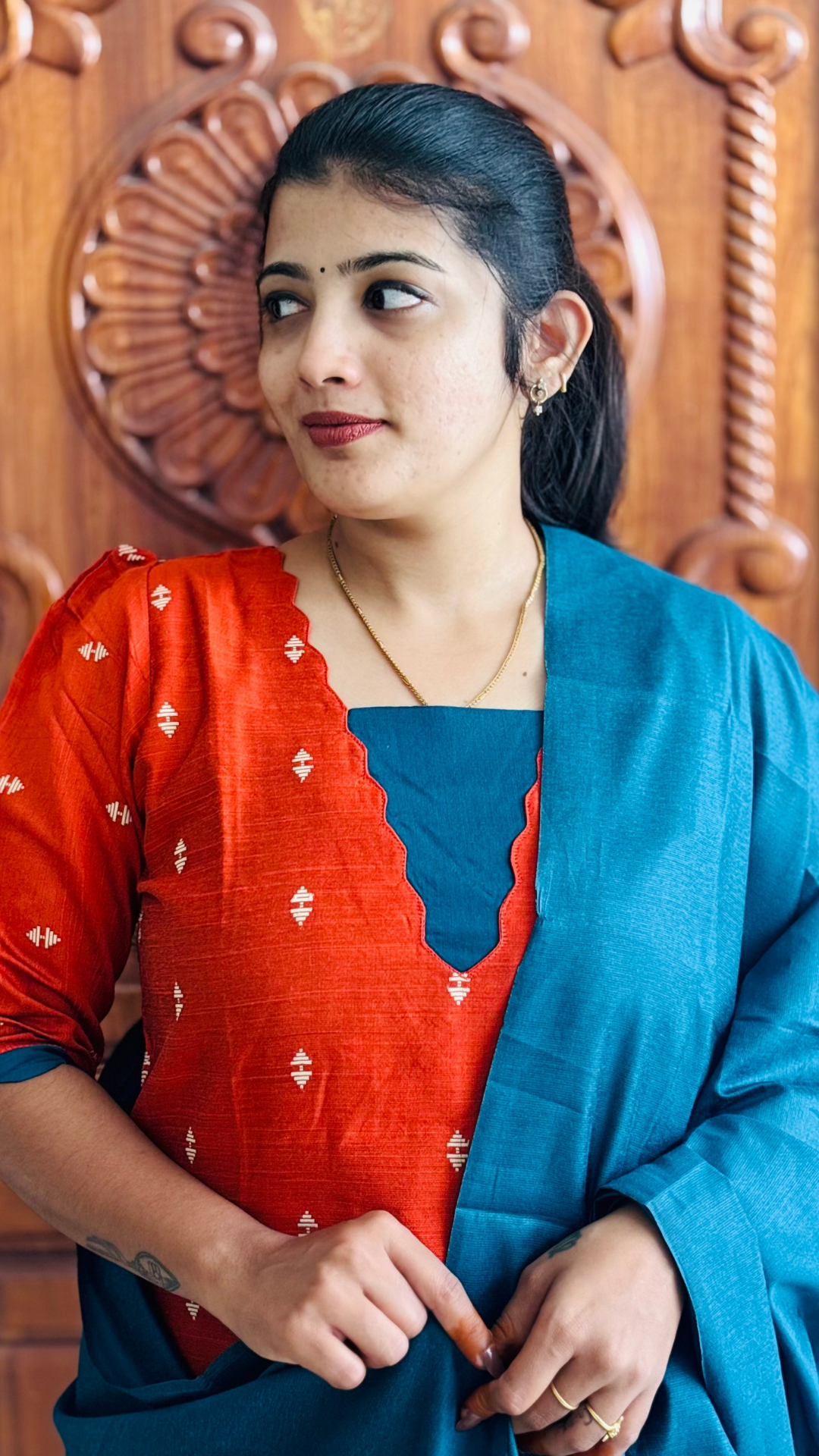 RAW SILK STRAIGHT CHUDITHAR-1023 - Image 2