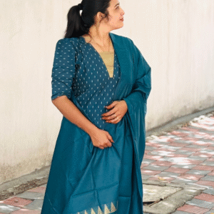 RAW SILK CHUDITHAR SET-1026