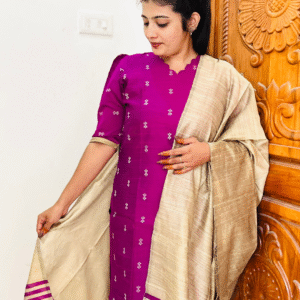 RAW SILK CHUDITHAR SET-1028