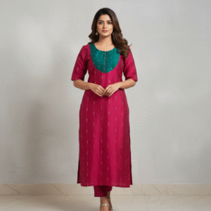 RAW SILK KURTI TOP -1034