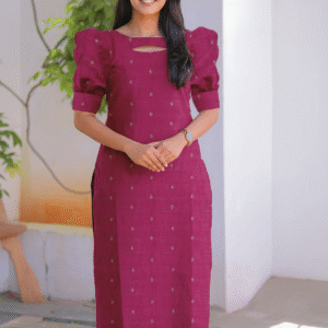 RAW SILK KURTI TOP -1033