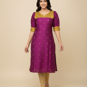 RAW SILK KURTI TOP-1037