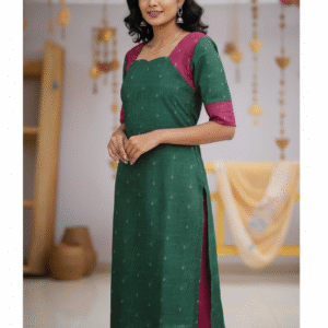 RAW SILK KURTI TOP-1036