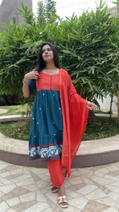 COTTON ANARKALI CHUDITHAR-1059