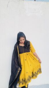 COTTON ANARKALI CHUDITHAR-1060