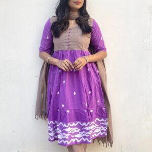 COTTON ANARKALI CHUDITHAR-1058
